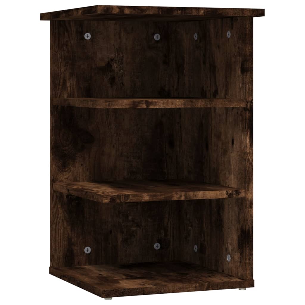Bijzetkast 35x35x55 cm bewerkt hout gerookt eikenkleurig is nu te koop bij PeponiXL, paradijselijk wonen!
