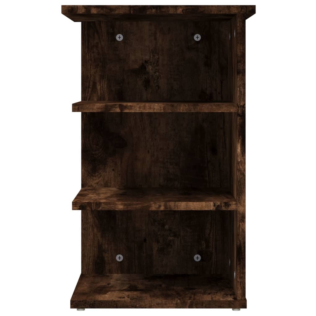 Bijzetkast 35x35x55 cm bewerkt hout gerookt eikenkleurig is nu te koop bij PeponiXL, paradijselijk wonen!