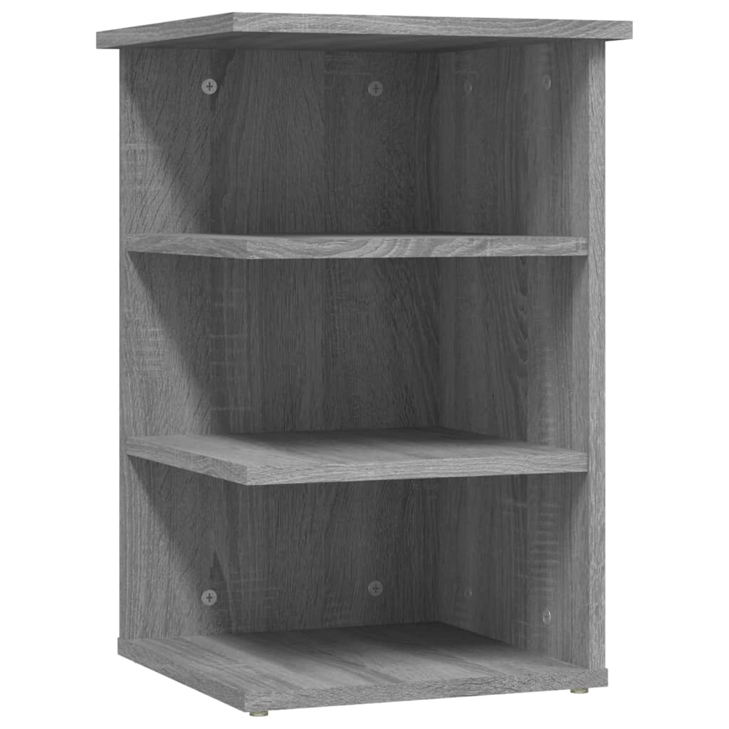 Bijzetkast 35x35x55 cm bewerkt hout grijs sonoma eikenkleurig is nu te koop bij PeponiXL, paradijselijk wonen!