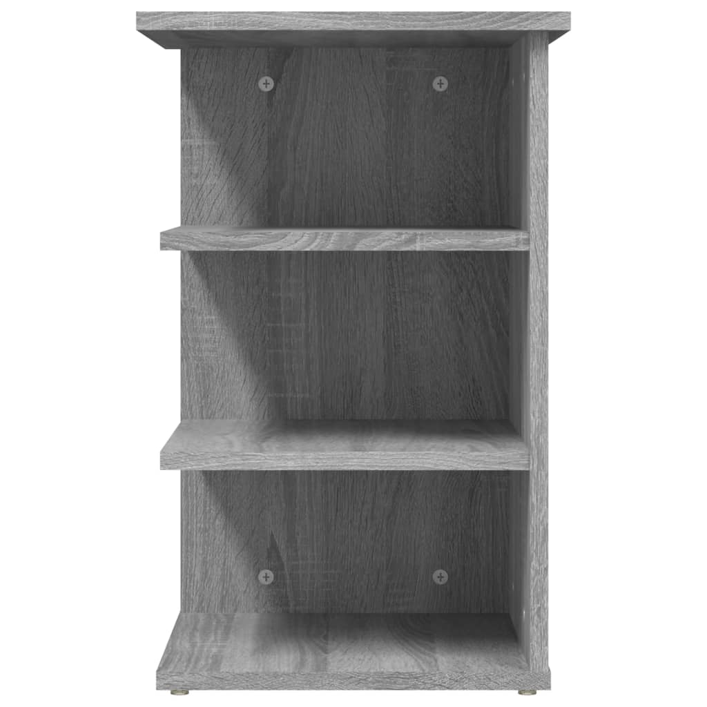 Bijzetkast 35x35x55 cm bewerkt hout grijs sonoma eikenkleurig is nu te koop bij PeponiXL, paradijselijk wonen!