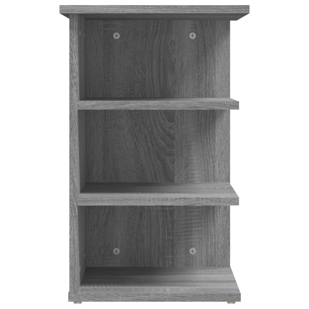 Bijzetkast 35x35x55 cm bewerkt hout grijs sonoma eikenkleurig is nu te koop bij PeponiXL, paradijselijk wonen!