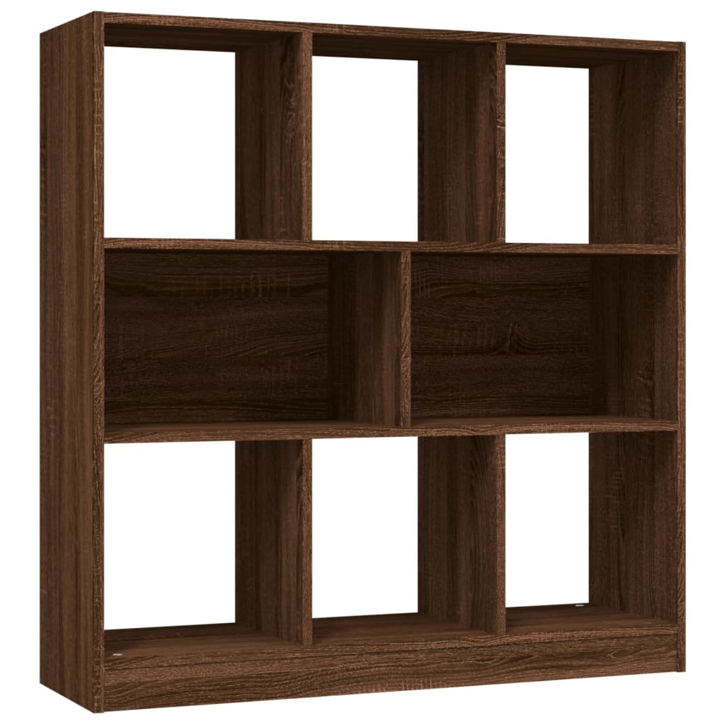 Boekenkast 97,5x29,5x100 cm bewerkt hout bruin eikenkleur is nu te koop bij PeponiXL, paradijselijk wonen!