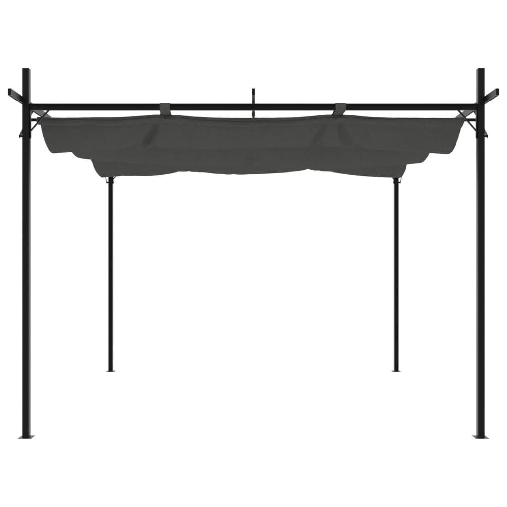 Pergola met uitschuifbaar dak 295x292x230 antracietkleurig is nu te koop bij PeponiXL, paradijselijk wonen!