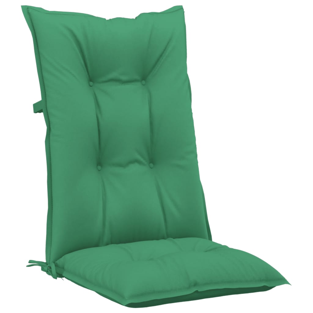 Tuinstoelkussens 6 st hoge rug 120x50x7 cm stof groen is nu te koop bij PeponiXL, paradijselijk wonen!