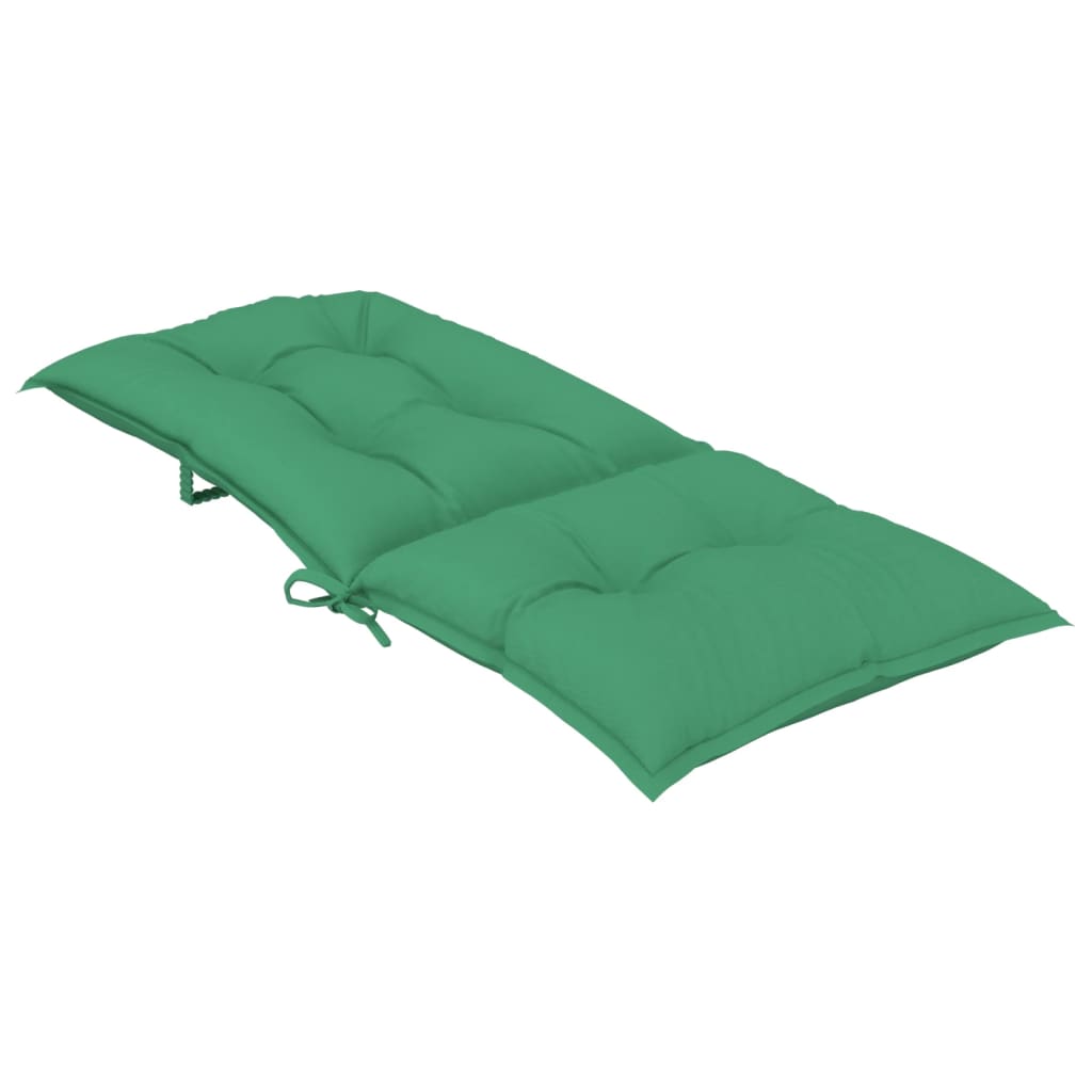 Tuinstoelkussens 6 st hoge rug 120x50x7 cm stof groen is nu te koop bij PeponiXL, paradijselijk wonen!