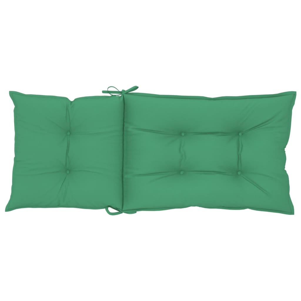 Tuinstoelkussens 6 st hoge rug 120x50x7 cm stof groen is nu te koop bij PeponiXL, paradijselijk wonen!