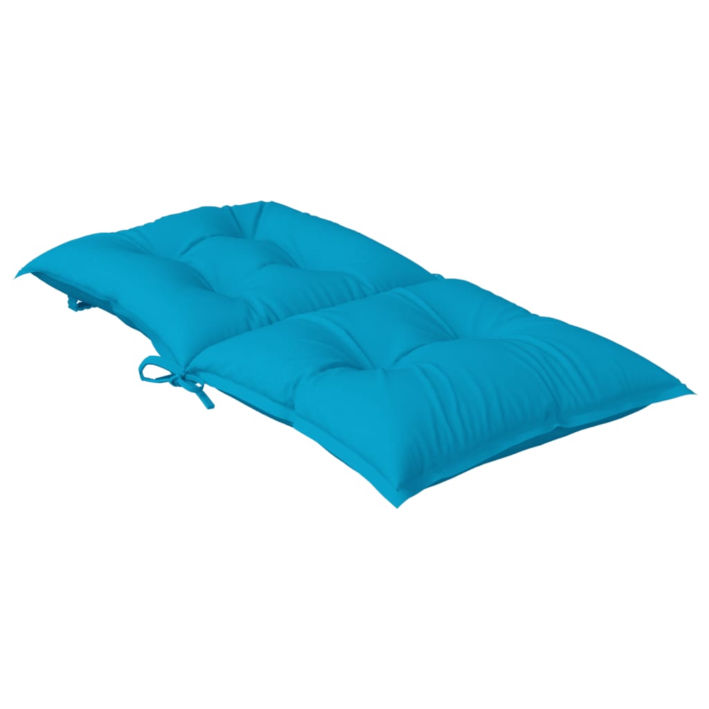 Tuinstoelkussens 4 st lage rug 100x50x7 cm stof blauw is nu te koop bij PeponiXL, paradijselijk wonen!