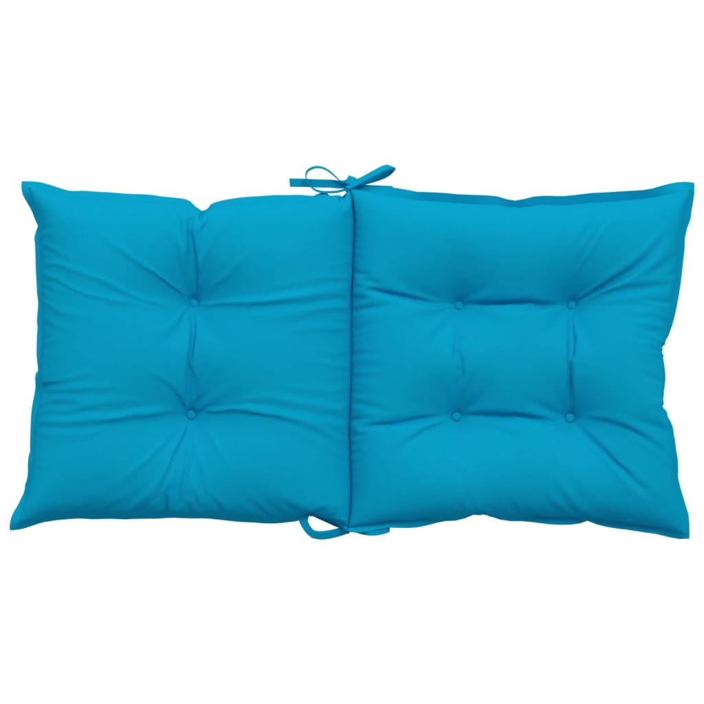 Tuinstoelkussens 4 st lage rug 100x50x7 cm stof blauw is nu te koop bij PeponiXL, paradijselijk wonen!