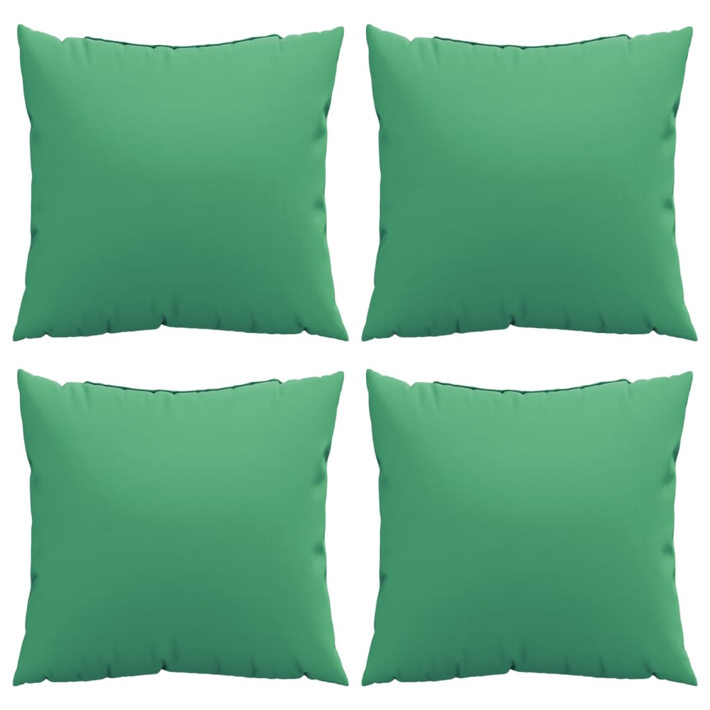 Bankkussens 4 st 40x40 cm stof groen is nu te koop bij PeponiXL, paradijselijk wonen!