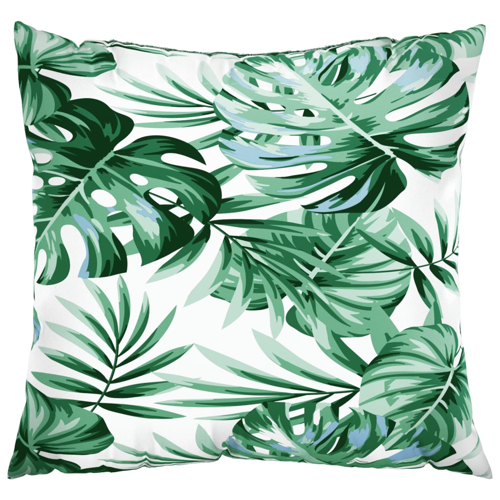 Bankkussens 4 st bladpatroon 50x50 cm stof is nu te koop bij PeponiXL, paradijselijk wonen!