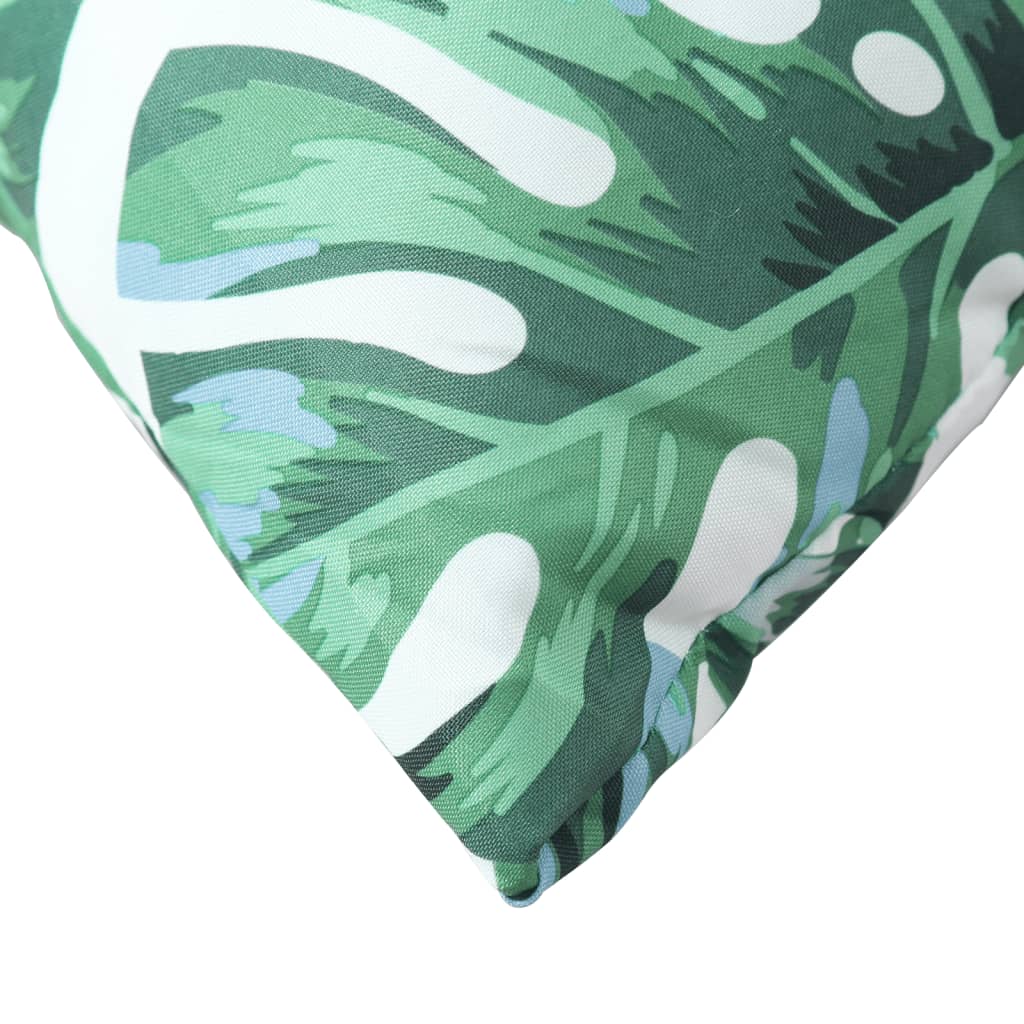 Bankkussens 4 st bladpatroon 50x50 cm stof is nu te koop bij PeponiXL, paradijselijk wonen!