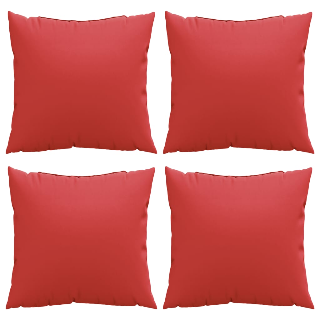 Bankkussens 4 st 60x60 cm stof rood is nu te koop bij PeponiXL, paradijselijk wonen!