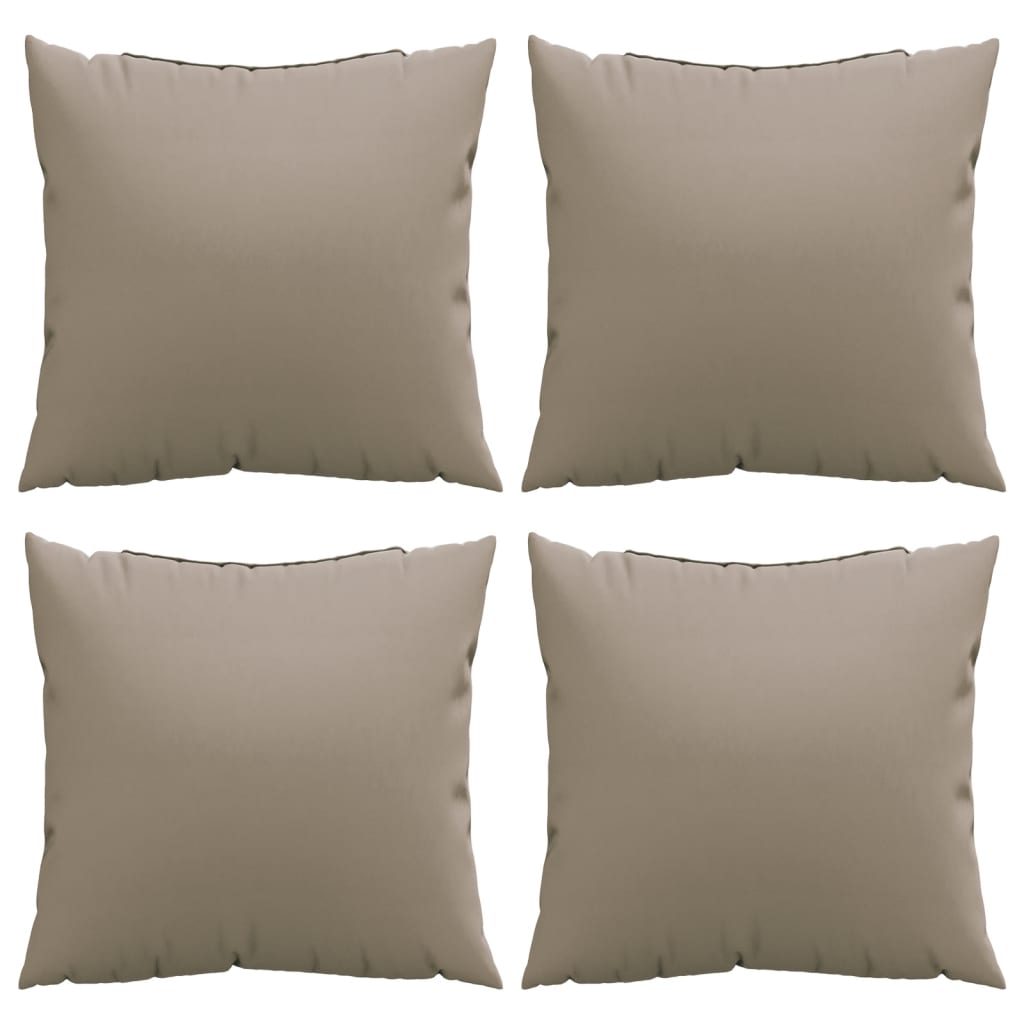 Bankkussens 4 st 60x60 cm stof taupe is nu te koop bij PeponiXL, paradijselijk wonen!