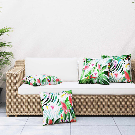 Sierkussens 4 st 60x60 cm stof meerkleurig is nu te koop bij PeponiXL, paradijselijk wonen!
