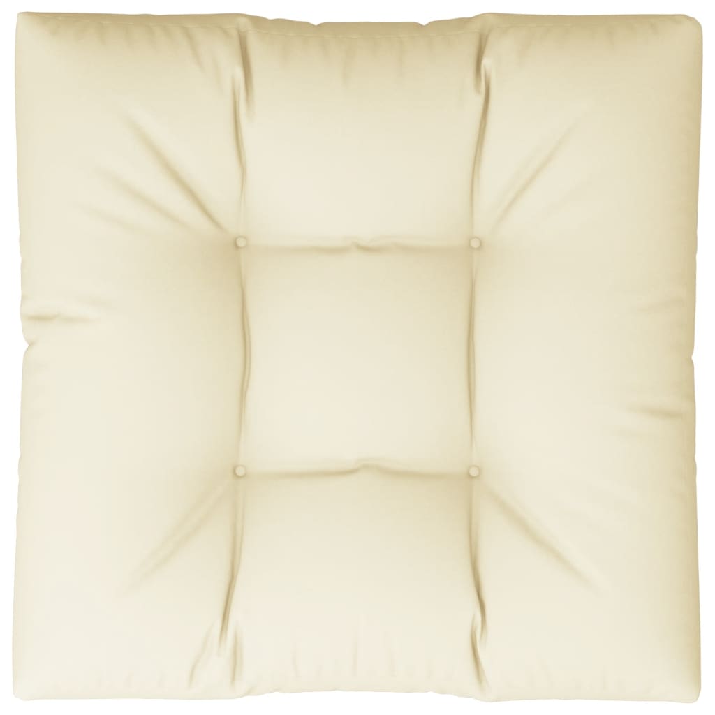 Palletkussen 80x80x12 cm stof crèmekleurig is nu te koop bij PeponiXL, paradijselijk wonen!