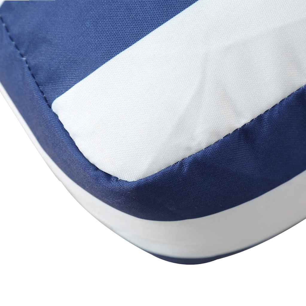 Palletkussen gestreept 80x80x12 cm stof blauw en wit is nu te koop bij PeponiXL, paradijselijk wonen!