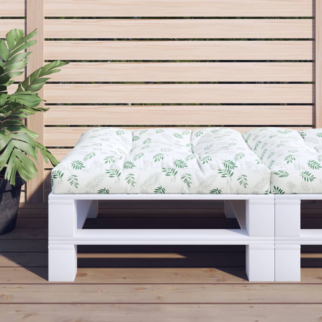 Palletkussen bladpatroon 80x80x12 cm stof is nu te koop bij PeponiXL, paradijselijk wonen!