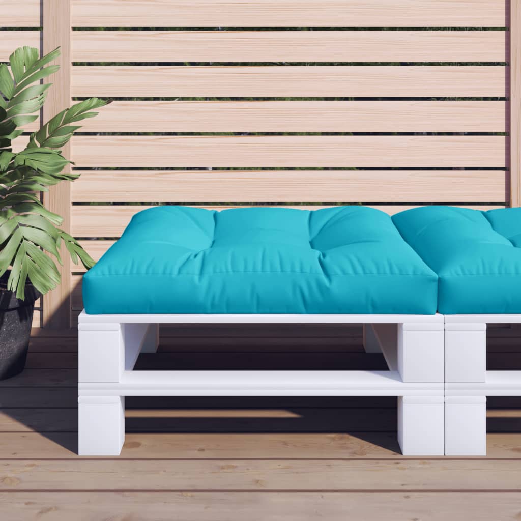 Palletkussen 80x80x12 cm stof turquoise is nu te koop bij PeponiXL, paradijselijk wonen!