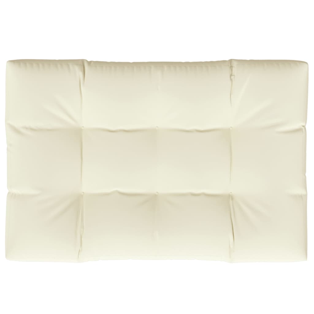 Palletkussen 120x80x12 cm stof crèmekleurig is nu te koop bij PeponiXL, paradijselijk wonen!