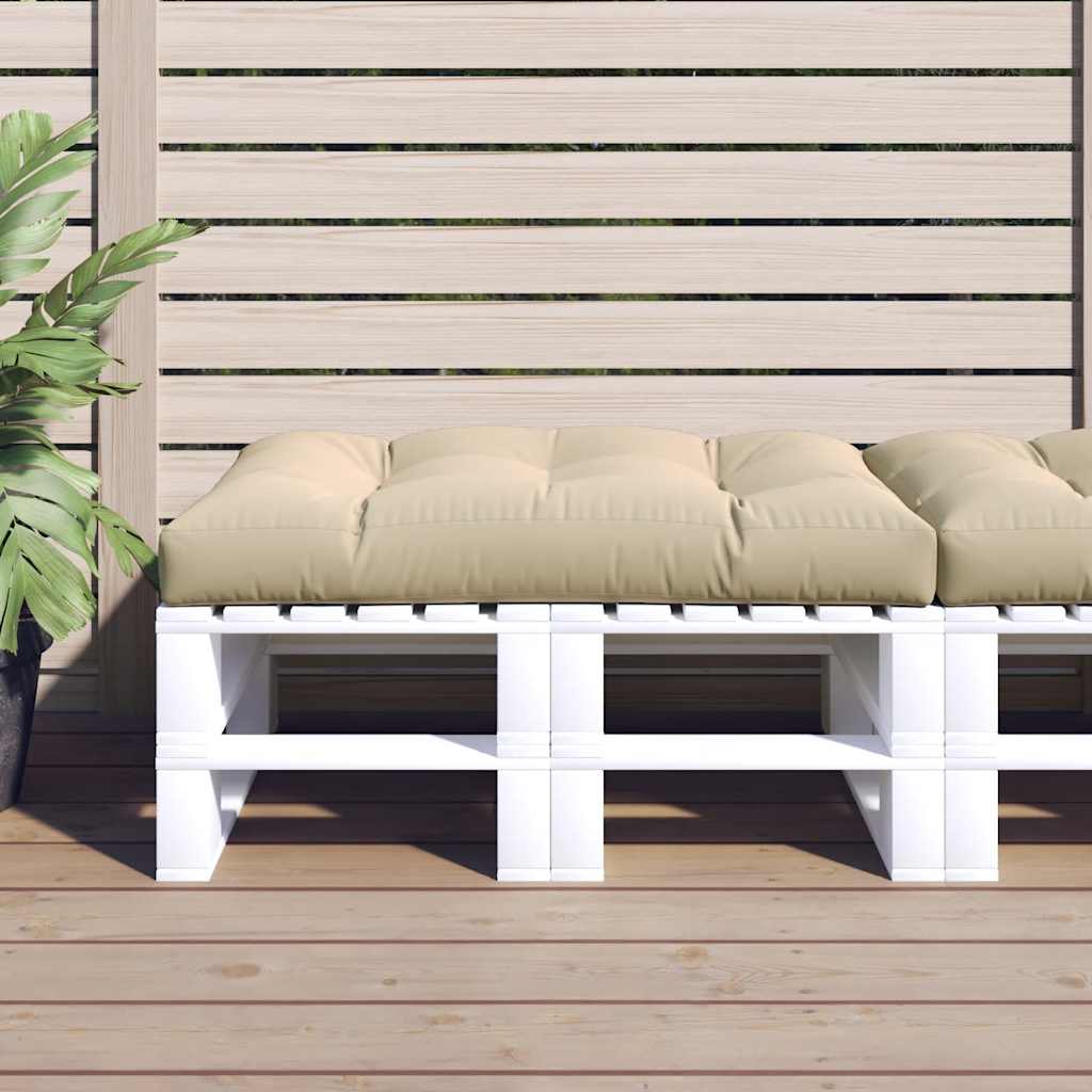 Palletkussen 120x80x12 cm stof beige is nu te koop bij PeponiXL, paradijselijk wonen!