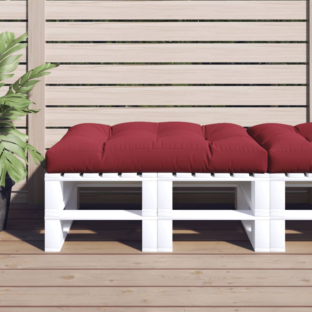 Palletkussen 120 x 80 x 12 cm stof wijnrood is nu te koop bij PeponiXL, paradijselijk wonen!