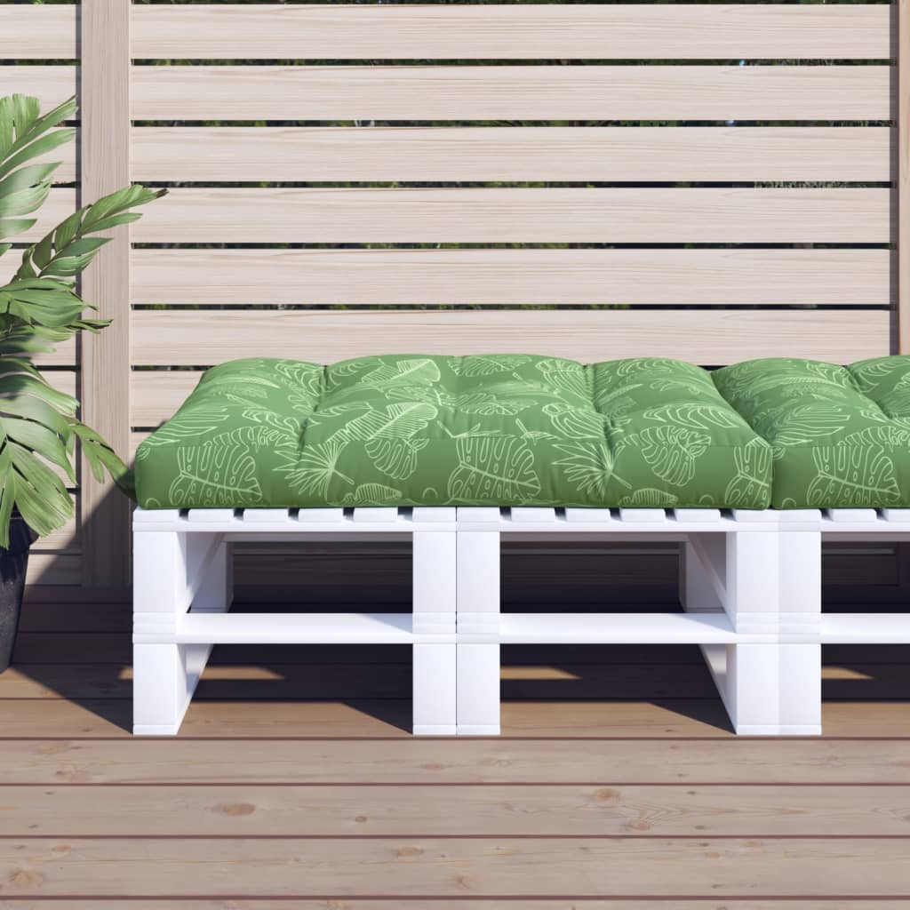 Palletkussen bladpatroon 120x80x12 cm stof is nu te koop bij PeponiXL, paradijselijk wonen!
