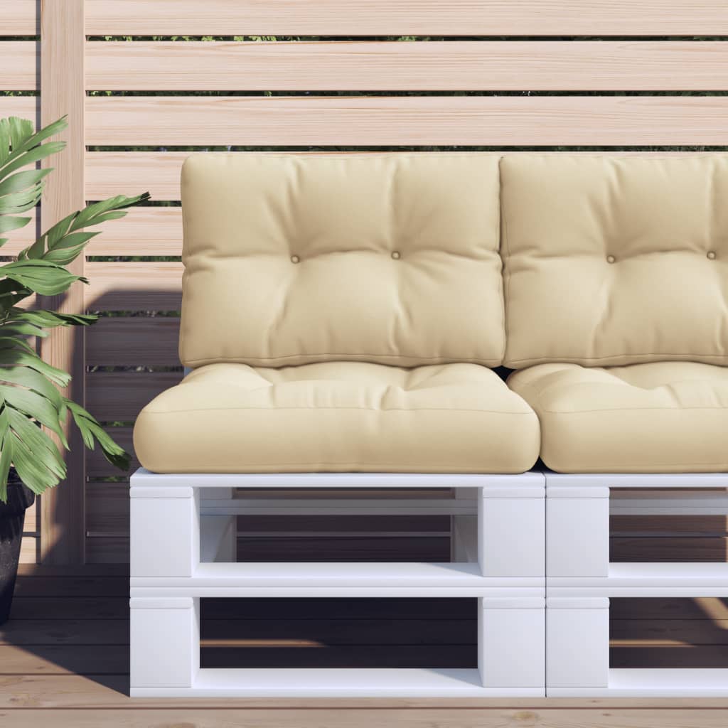 Palletkussen 60x40x12 cm stof beige is nu te koop bij PeponiXL, paradijselijk wonen!