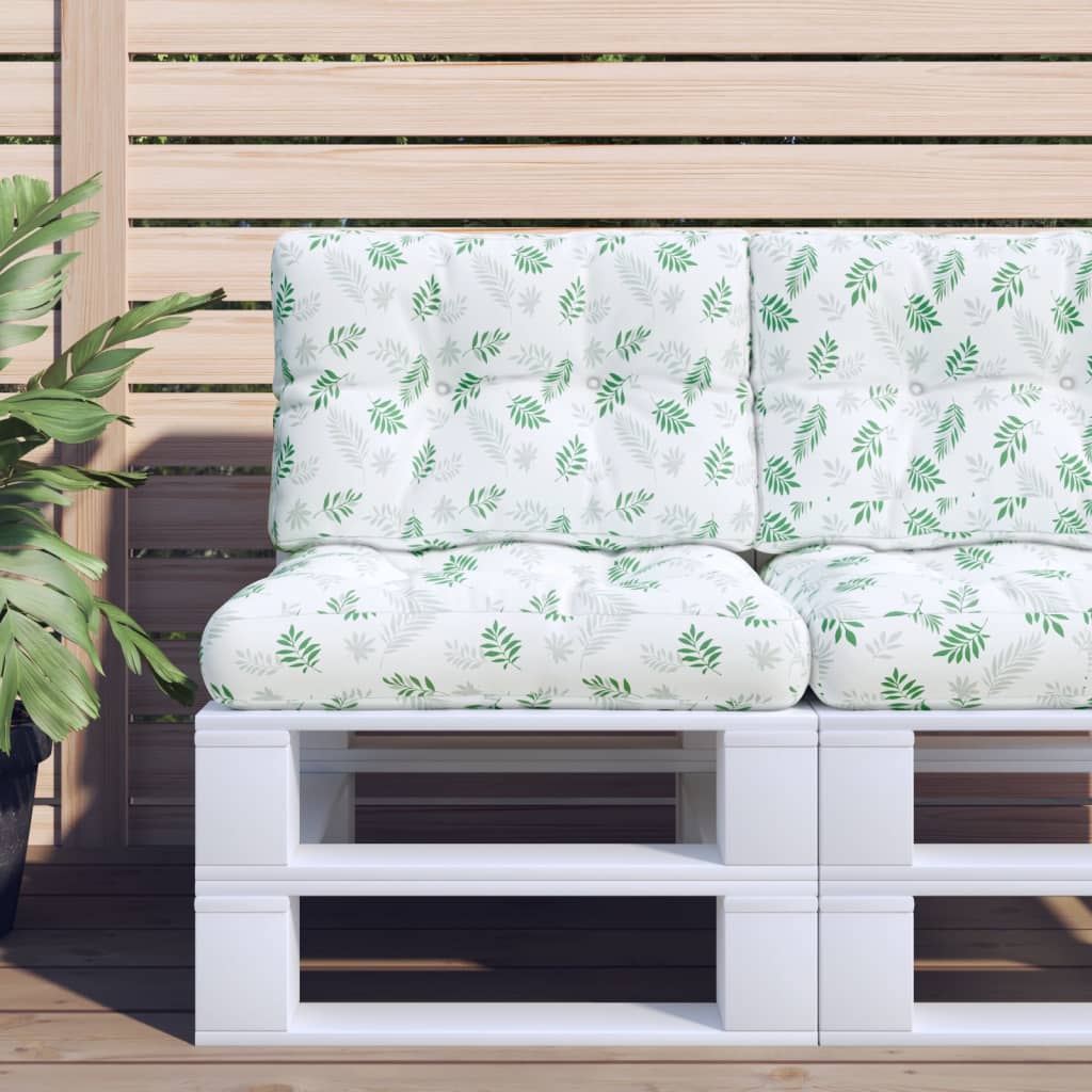 Palletkussen bladpatroon 60x40x12 cm stof is nu te koop bij PeponiXL, paradijselijk wonen!