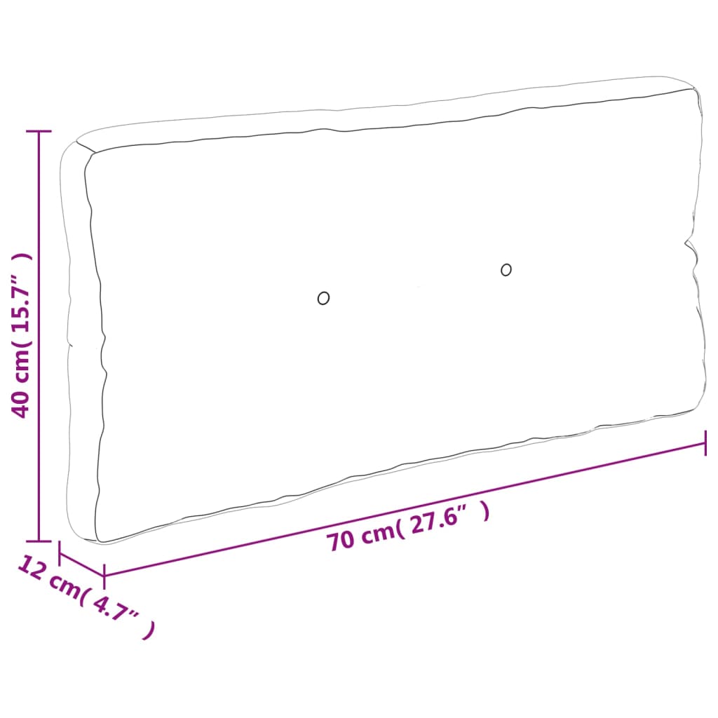 Palletkussen 70x40x12 cm stof antracietkleurig is nu te koop bij PeponiXL, paradijselijk wonen!