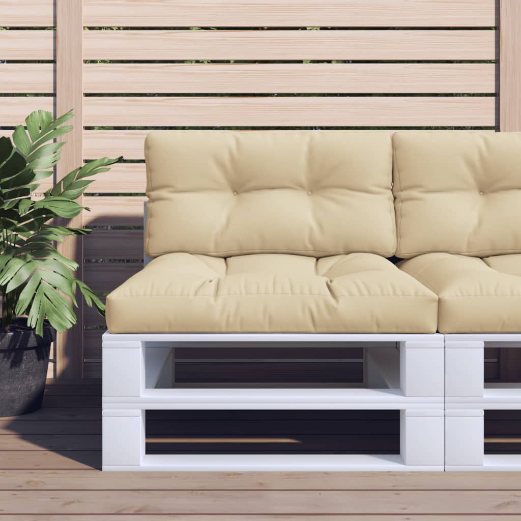 Palletkussen 80x40x12 cm stof beige is nu te koop bij PeponiXL, paradijselijk wonen!