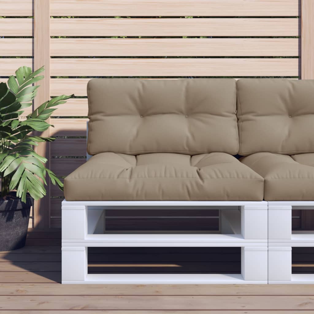 Palletkussen 80x40x12 cm stof taupe is nu te koop bij PeponiXL, paradijselijk wonen!