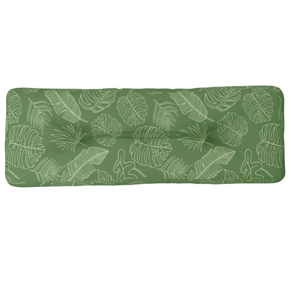 Palletkussen 120x40x12 cm stof bladpatroon is nu te koop bij PeponiXL, paradijselijk wonen!