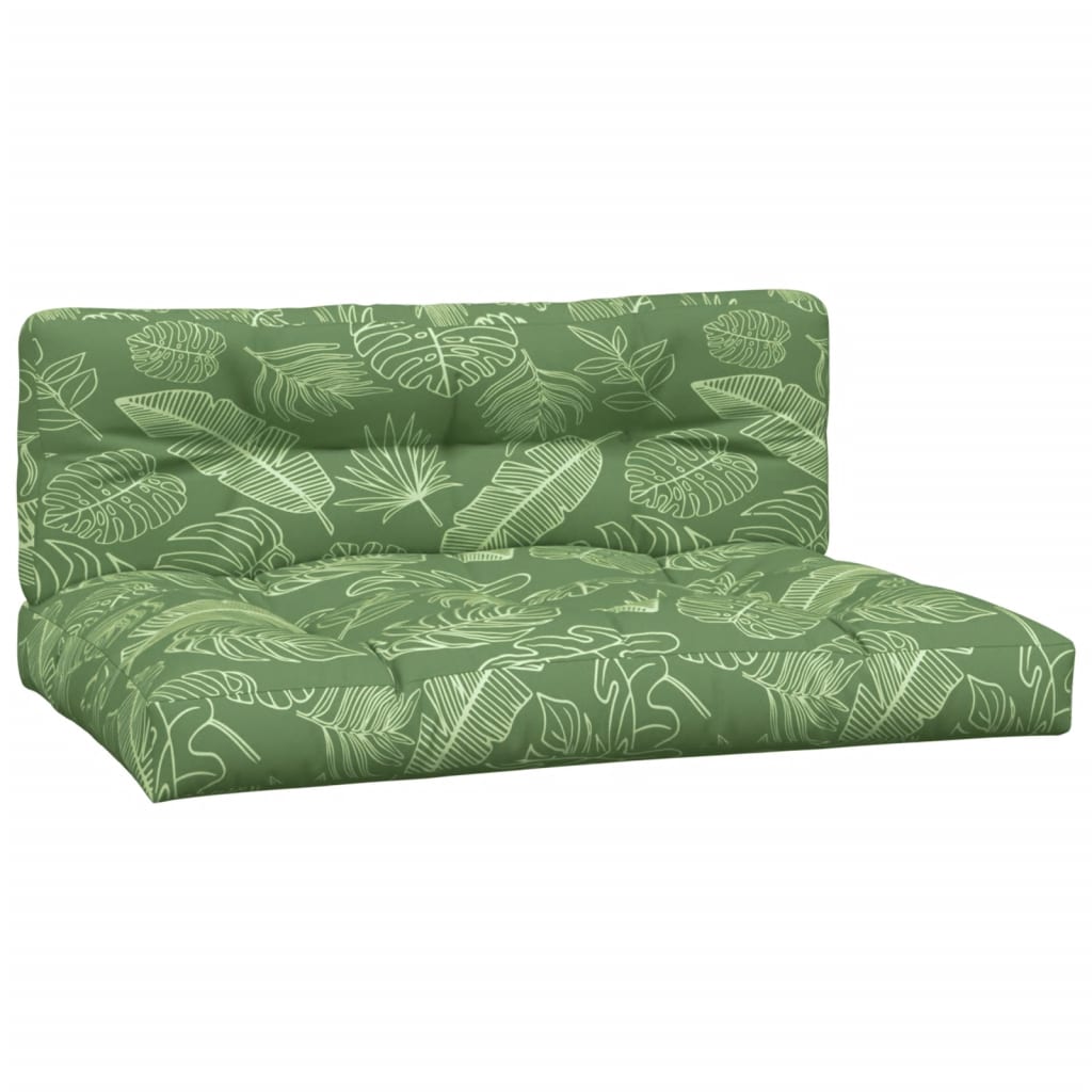 Palletkussens 2 st stof bladpatroon is nu te koop bij PeponiXL, paradijselijk wonen!