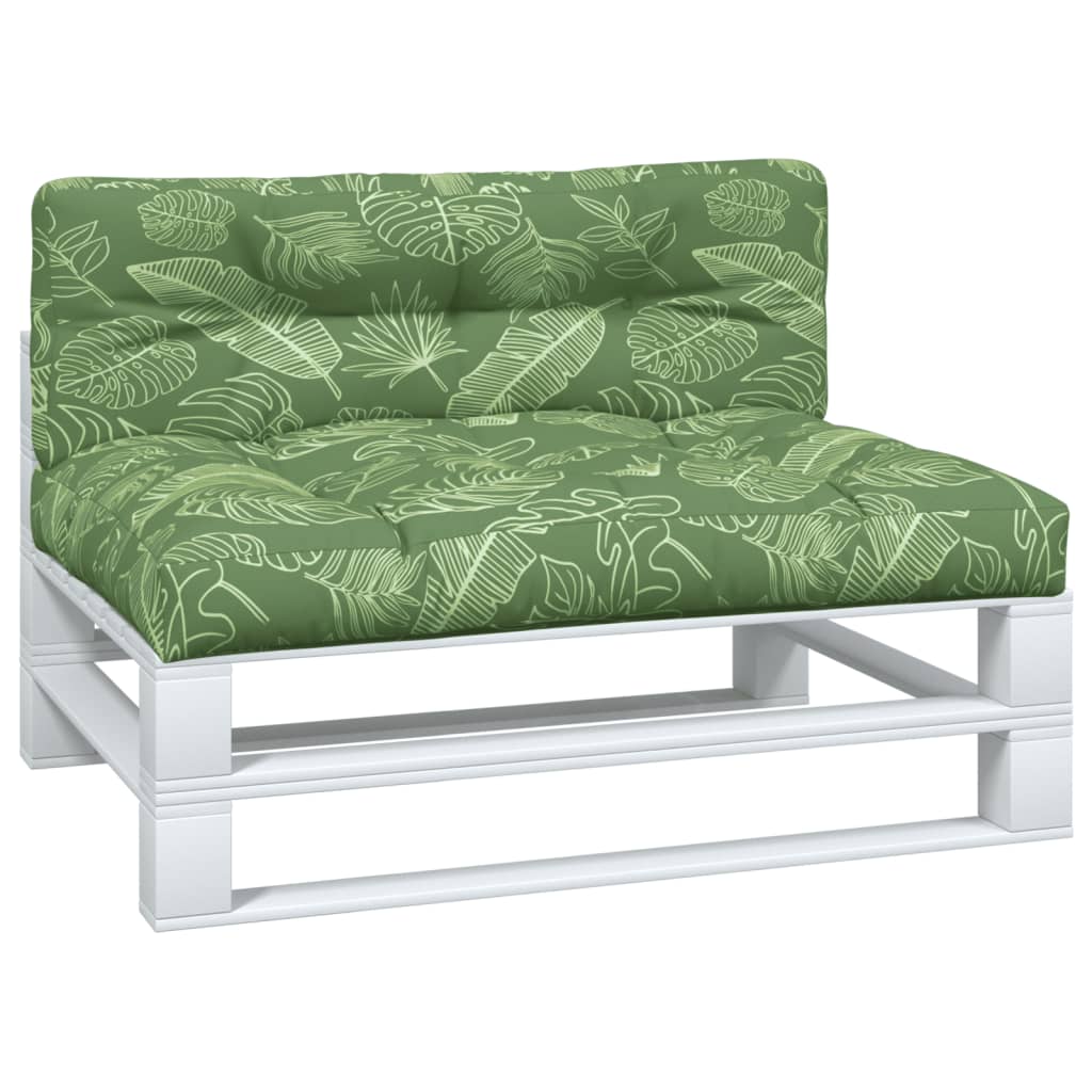 Palletkussens 2 st stof bladpatroon is nu te koop bij PeponiXL, paradijselijk wonen!
