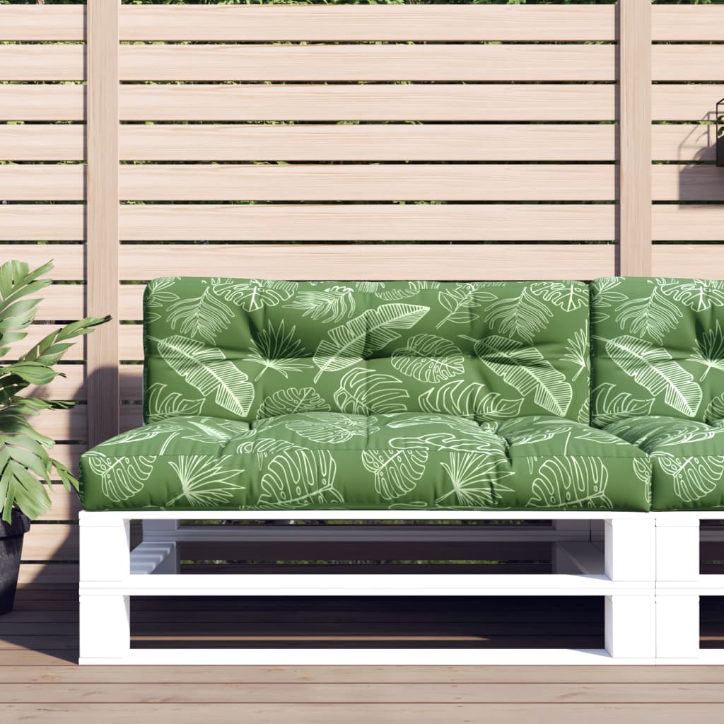 Palletkussens 2 st stof bladpatroon is nu te koop bij PeponiXL, paradijselijk wonen!