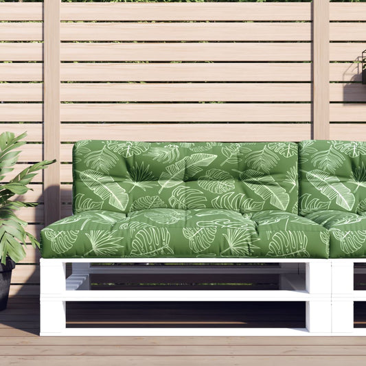 Palletkussens 2 st stof bladpatroon is nu te koop bij PeponiXL, paradijselijk wonen!