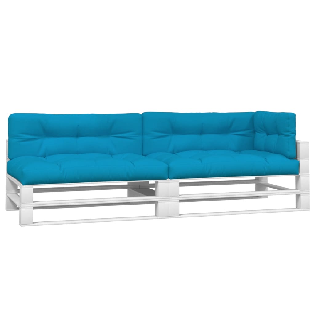 Palletkussens 5 st stof blauw is nu te koop bij PeponiXL, paradijselijk wonen!