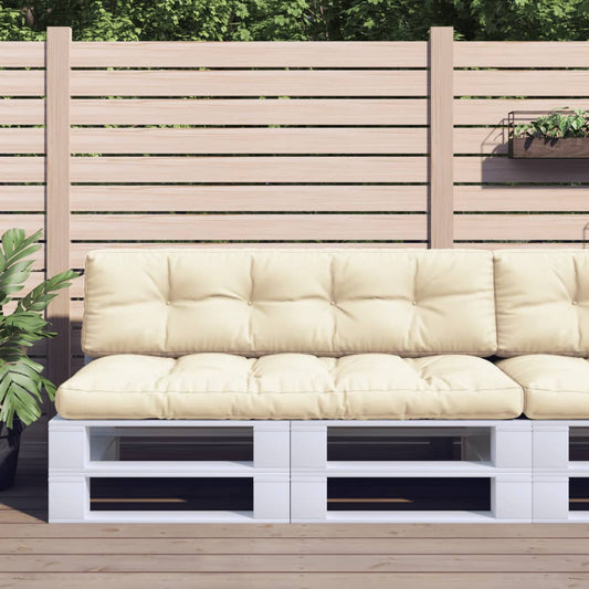 Palletkussens 2 st stof crèmekleurig is nu te koop bij PeponiXL, paradijselijk wonen!