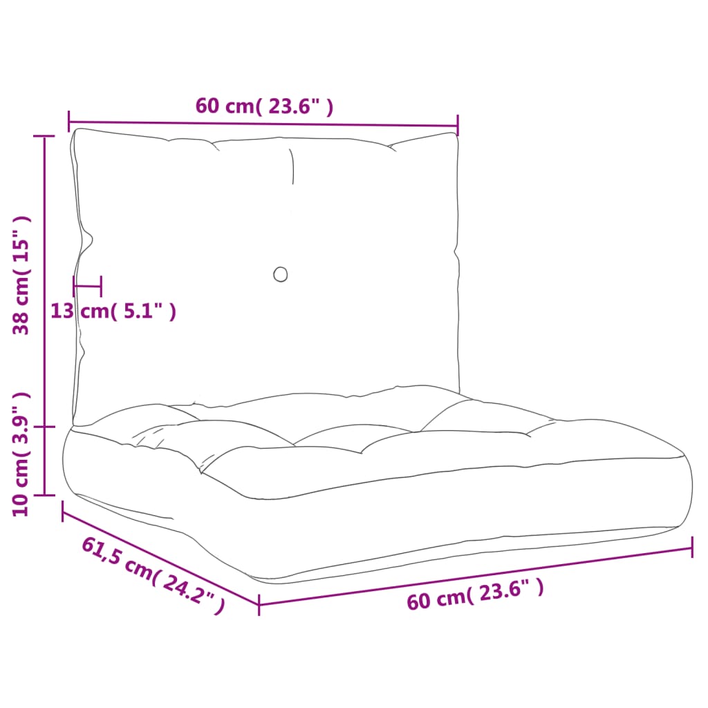 Palletkussens 2 st stof antracietkleurig is nu te koop bij PeponiXL, paradijselijk wonen!