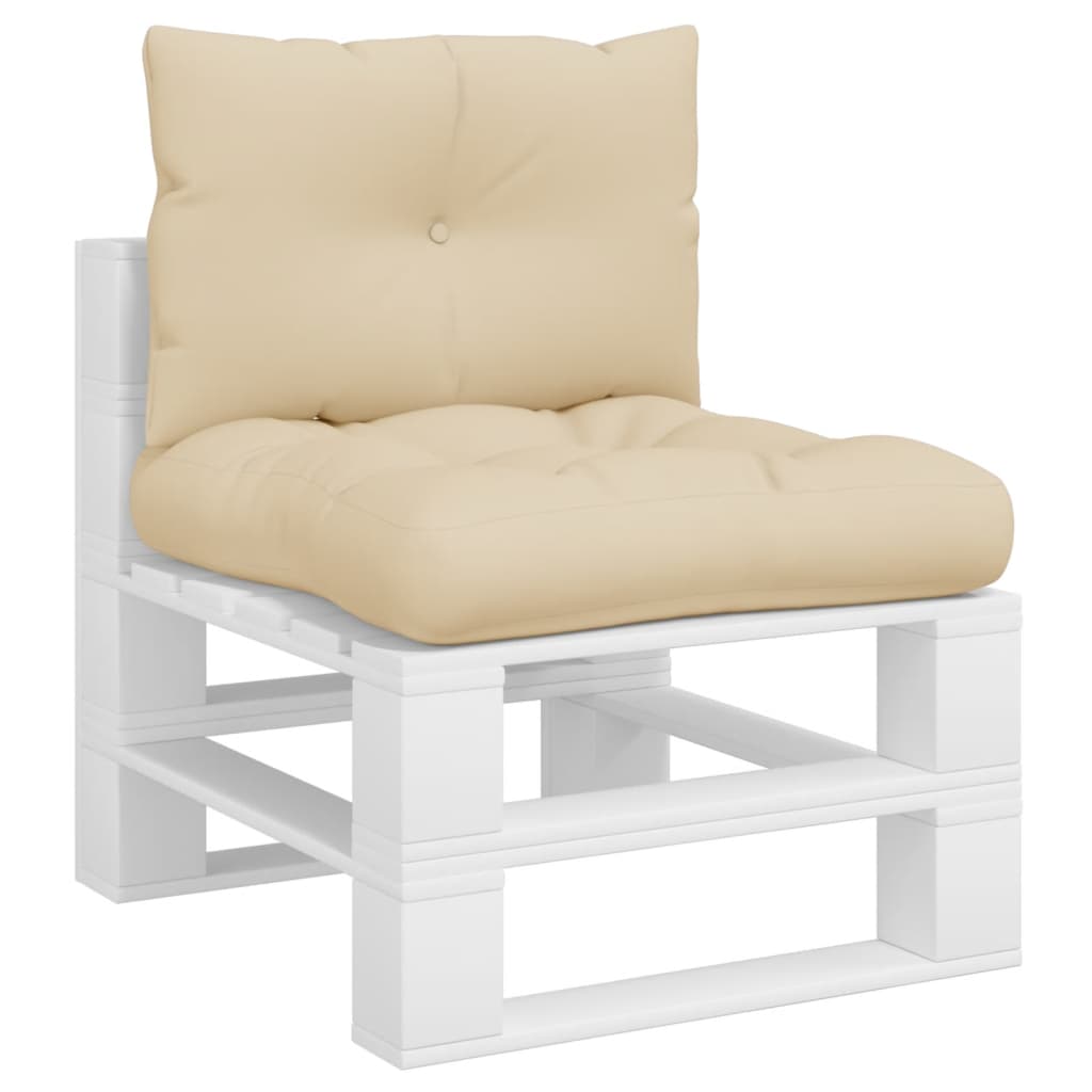 Palletkussens 2 st stof beige is nu te koop bij PeponiXL, paradijselijk wonen!