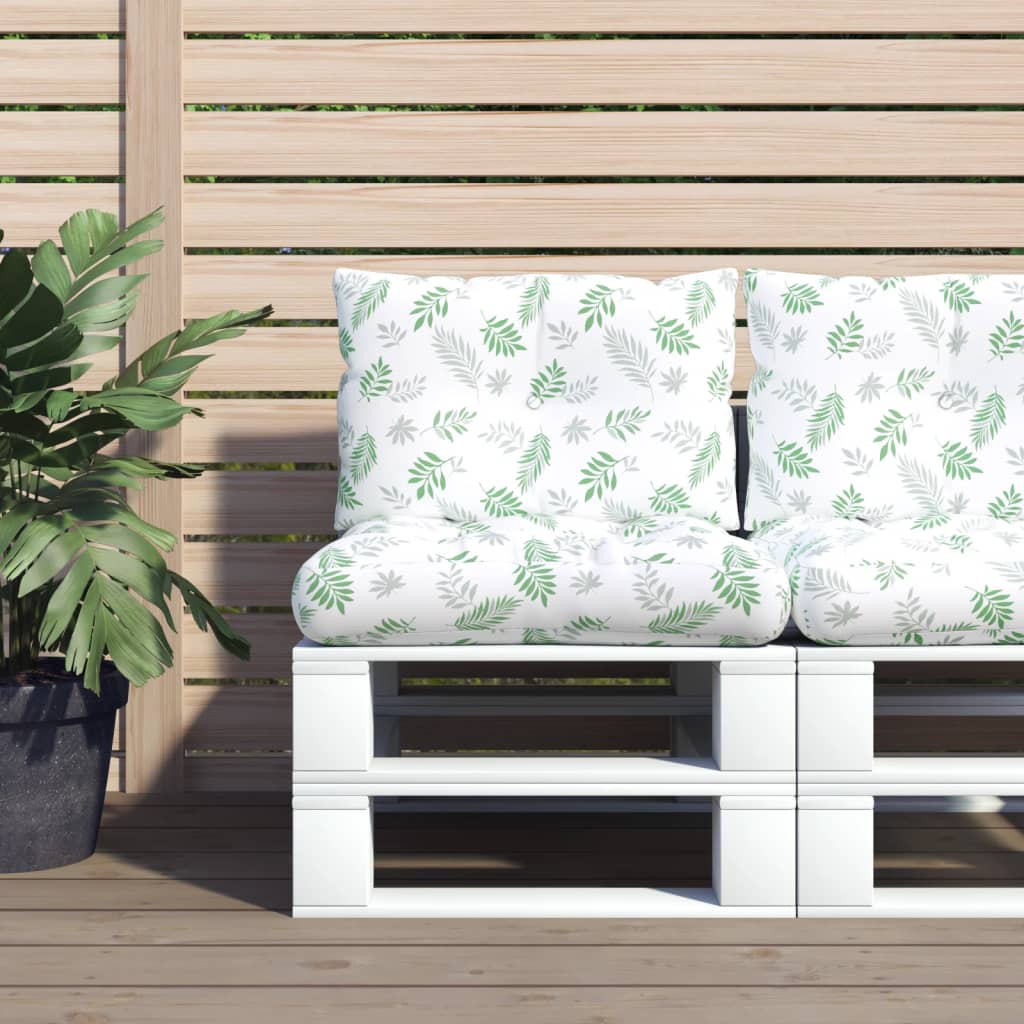 Palletkussens 2 st bladpatroon oxford stof is nu te koop bij PeponiXL, paradijselijk wonen!