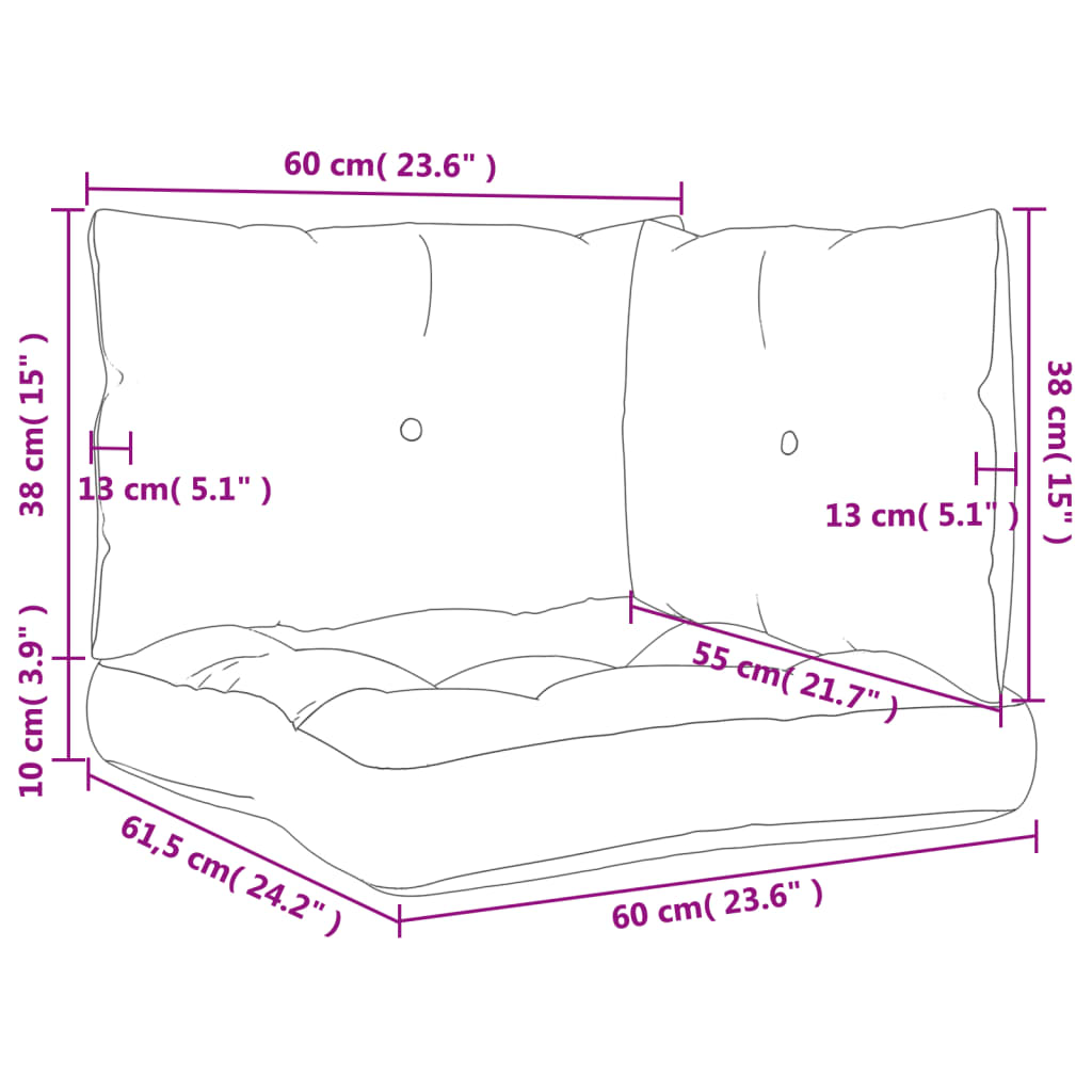 Palletkussens 3 st stof antracietkleurig is nu te koop bij PeponiXL, paradijselijk wonen!