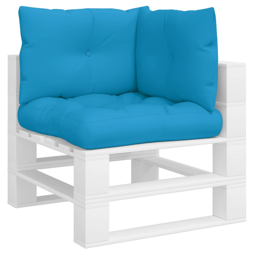 Palletkussens 3 st stof blauw is nu te koop bij PeponiXL, paradijselijk wonen!