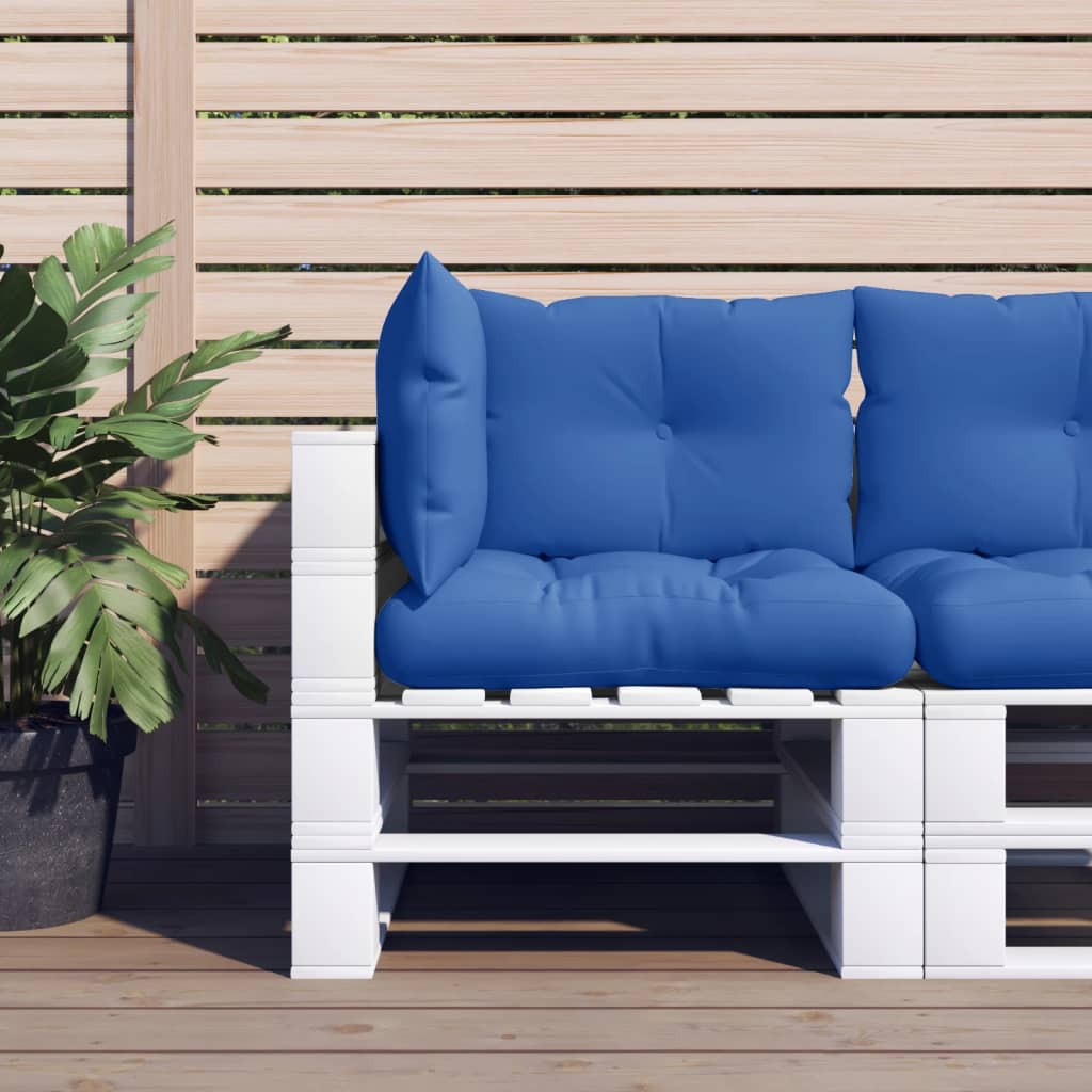 Palletkussens 3 st stof koningsblauw is nu te koop bij PeponiXL, paradijselijk wonen!