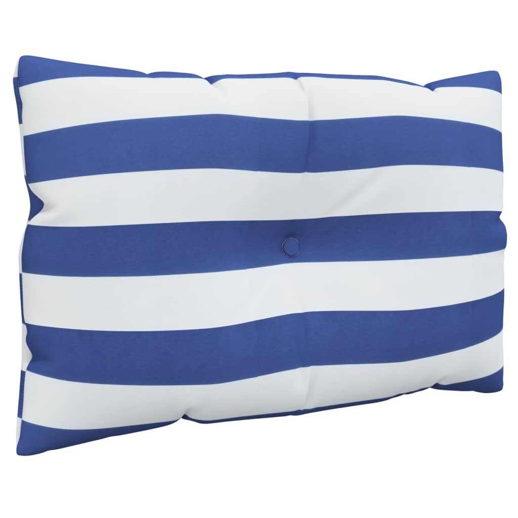 Palletkussens 3 st gestreept oxford stof wit en blauw is nu te koop bij PeponiXL, paradijselijk wonen!