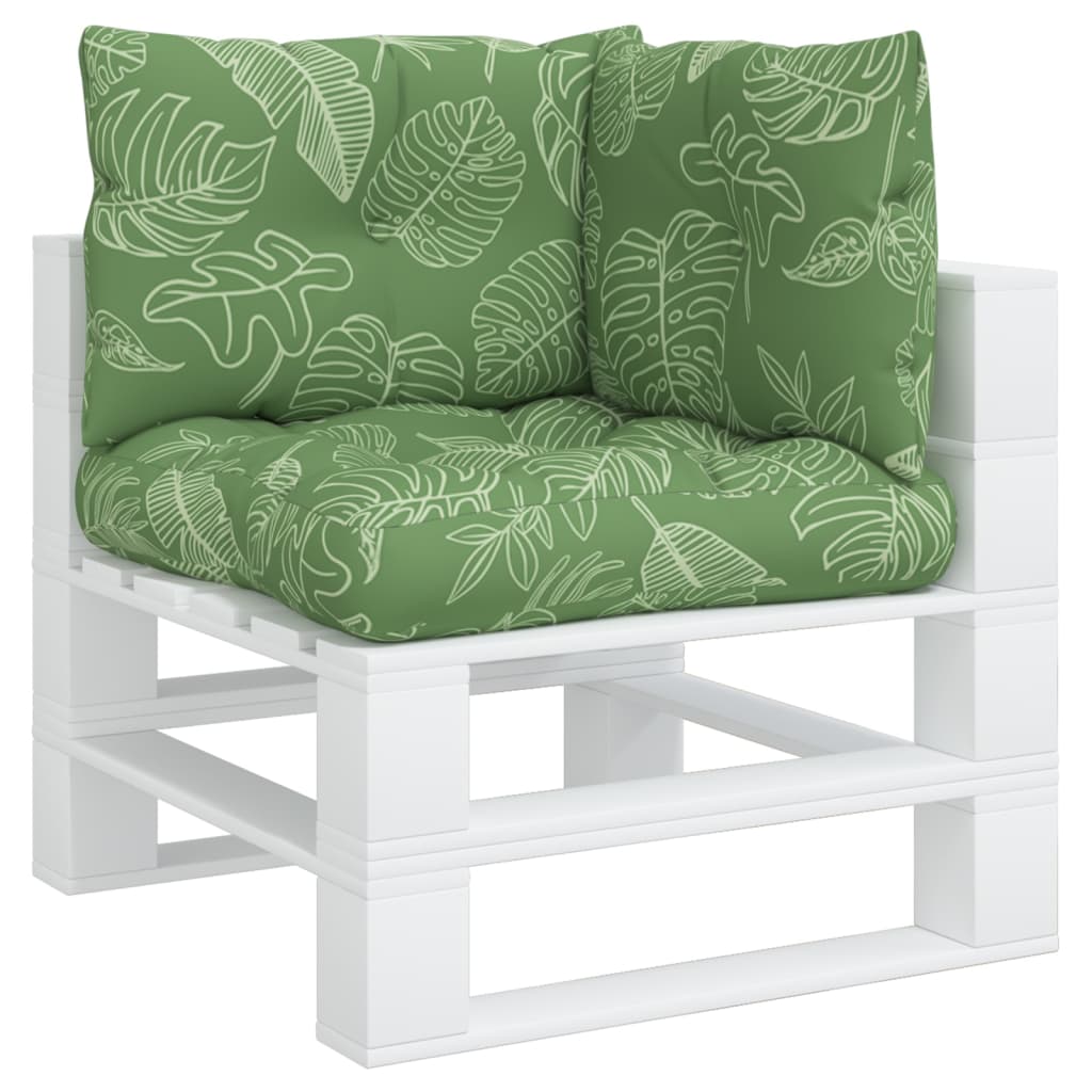 Palletkussens 3 st bladpatroon oxford stof is nu te koop bij PeponiXL, paradijselijk wonen!