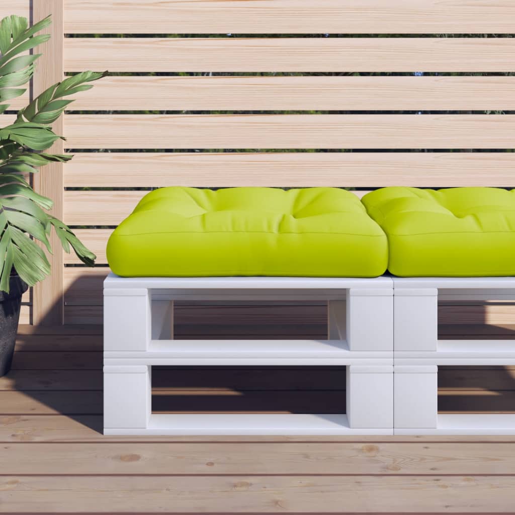 Palletkussen 58x58x10 cm stof heldergroen is nu te koop bij PeponiXL, paradijselijk wonen!