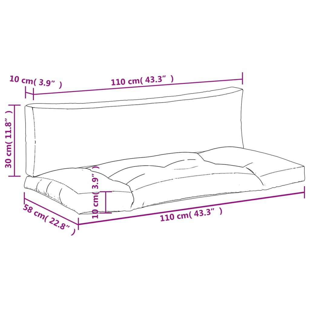 Palletkussens 2 st stof antracietkleurig is nu te koop bij PeponiXL, paradijselijk wonen!