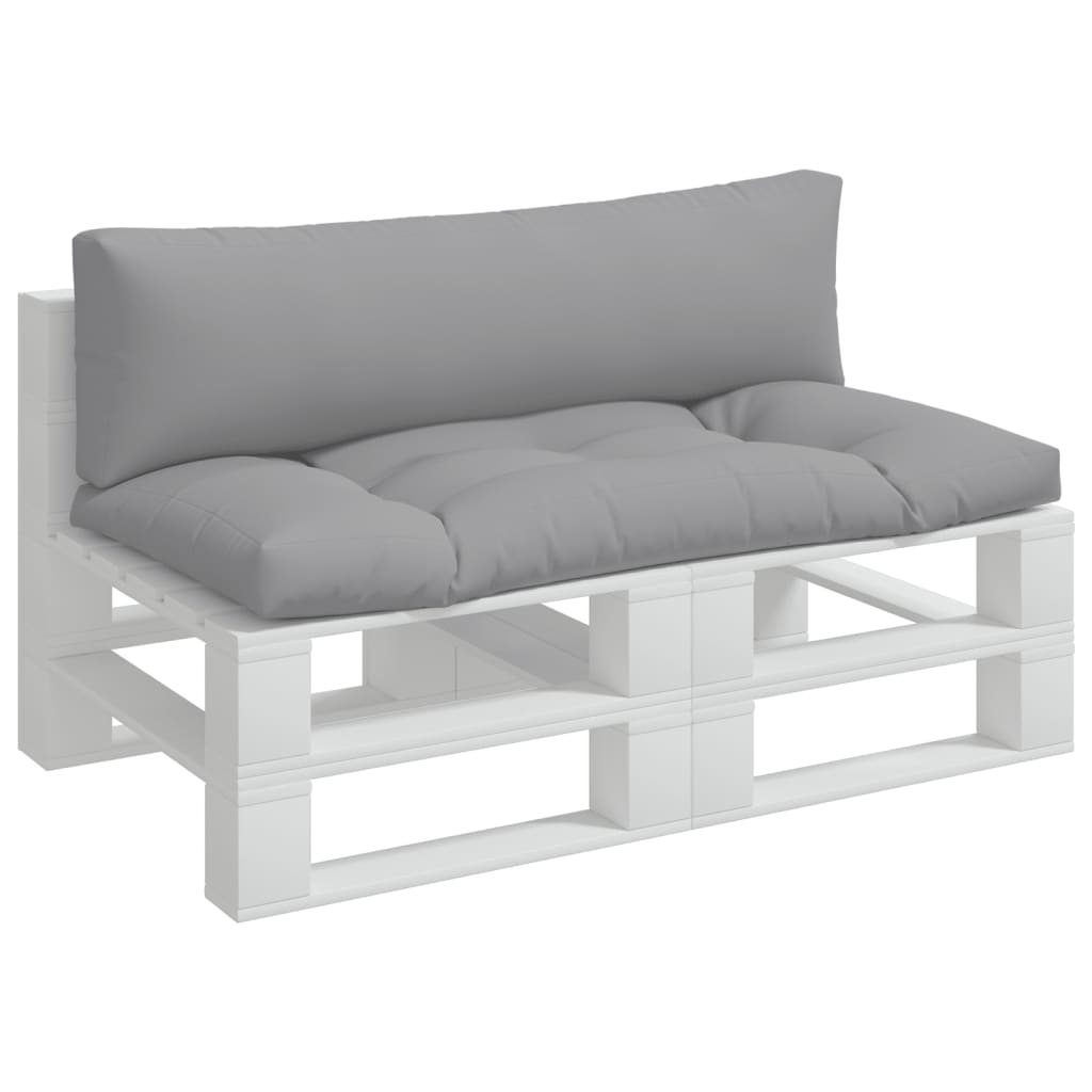 Palletkussens 2 st stof grijs is nu te koop bij PeponiXL, paradijselijk wonen!