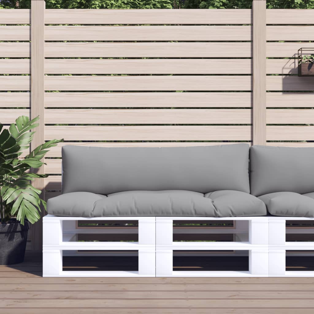 Palletkussens 2 st stof grijs is nu te koop bij PeponiXL, paradijselijk wonen!